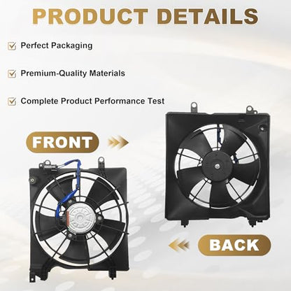 PartsFlow A/C Condenser Cooling Fan For 2013-2015 Acura ILX For 2012-2015 Honda Civic 621-480 - color: For Acura ILX