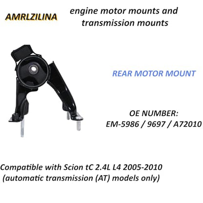 Engine Motor Transmission Mount Kit for Scion tC 2005-2010 - size: 2005‑2010 Scion tC models 2.4L