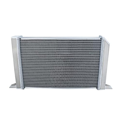 4-Row Full Aluminum Radiator for VW Scirocco Pro Stock Style Drag Racing, AA5052 Aircraft Grade High Performance Aluminum Radiators