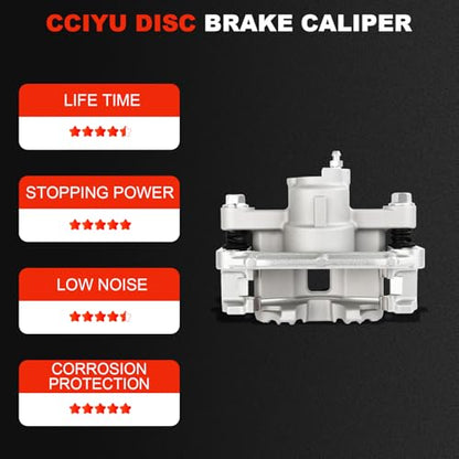 cciyu Rear Right Disc Brake Caliper Assembly w/Bracket 18B4725 - size: Rear Right[18B4725]