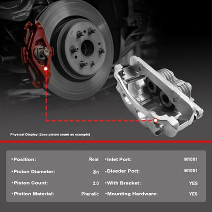 MOTOREVO Rear Brake Caliper Compatible with Chevy Express 2500 2003-2020 - color: Rear, size: 74-Express 2500 2003-2020 Rear
