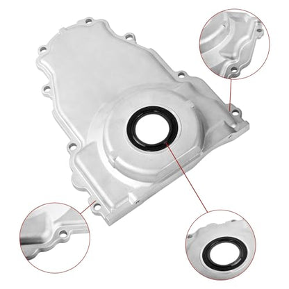 LS Front Timing Cover w/Crank Gasket & Bolts Set 12561243 12633904 - size: Gen 3 LS1 LS6 4.8L 5.3L 5.7L 6.0L