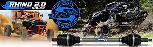 SuperATV Heavy Duty Rhino 2.0 Axle for Polaris RZR 4 800 / S 800 (2009-2014) - Stock Length - Front - 100% Stronger Than Stock - size: Front