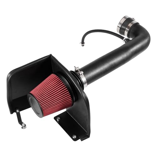 VEVOR Cold Air Intake, 3.5 Inch Cold Air Intake System + Heat Shield Compatible with 2009-2013 Chevy Silverado/GMC Sierra 1500 4.8L/5.3L/6.2L, High Flow Filter Kit Improve Horsepower/Throttle Response - size: 2009-2013 Chevy/GMC 4.8L/5.3L/6.2L