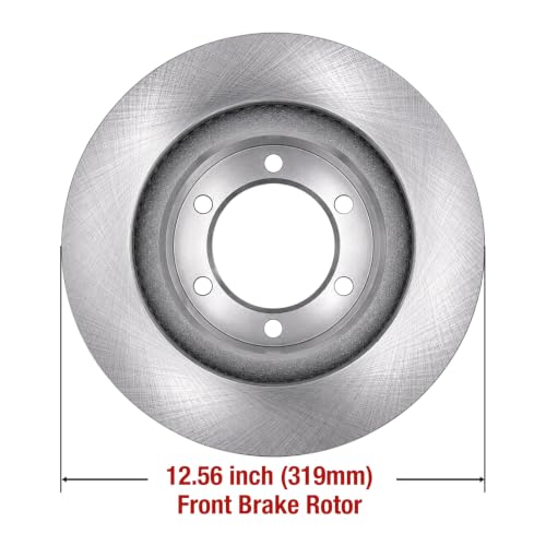 HUSCH Brake Kit Ceramic Brake Pads and Brake Rotors Fit for Toyota 4Runner - size: 31327+D976