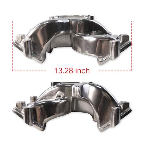 300-130 LS Cathedral Port Carb Intake Manifold for LS1 V8 Polished - size: LS1 LS2 LS6 Polished