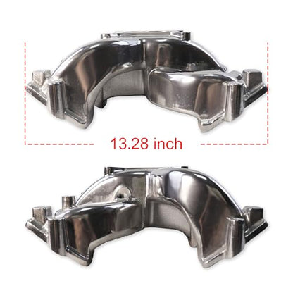 300-130 LS Cathedral Port Carb Intake Manifold for LS1 V8 Polished - size: LS1 LS2 LS6 Polished