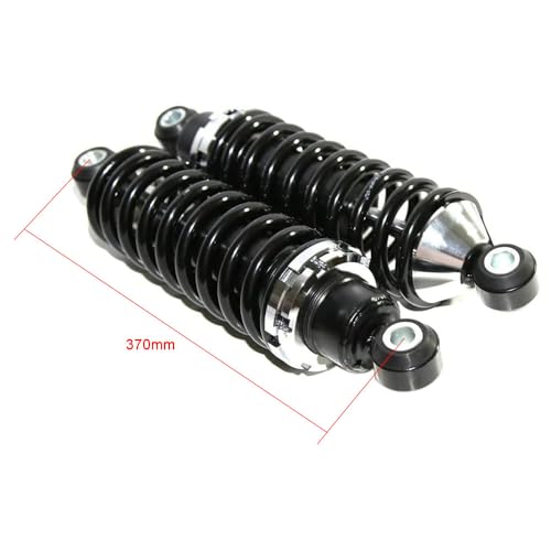 Rear Street Rod Coil Over Shock SET w/350 Pound Black Coated Springs - size: Spring Rate 350Pound