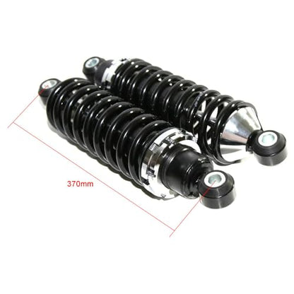 Rear Street Rod Coil Over Shock SET Black Coated Springs (Spring Rate:400) - size: Spring Rate:400
