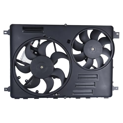 Engine Cooling Radiator Fan w/Controller Assembly Fit for 2010-2016 XC60,2011-2016 S60,2008-2015 XC70,2008-2015 S80,2015-2016 V60,2008-2010 V70 Replace 838-0009