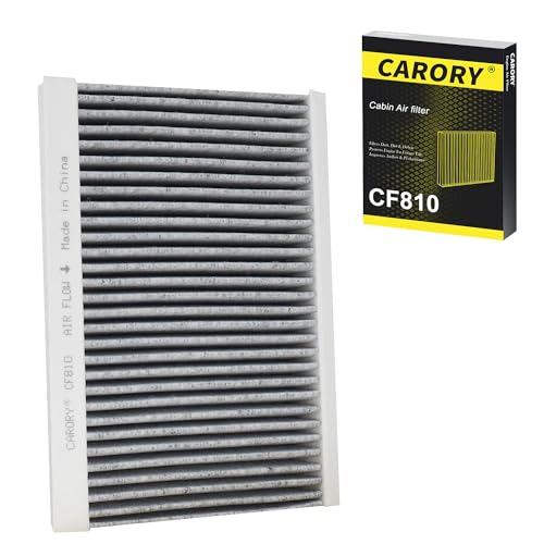 CARORY Cabin Air Filter w/Activated Carbon for Jeep Compass (2017-2026), Renegade (2015-2024), Fiat 500X (2016-2023), 500L (2014-2020), Dodge Hornet (2023-2025), OE# 68267921AA, CF11810, CF810 - size: 6.2" x 8.7" x 1.2"
