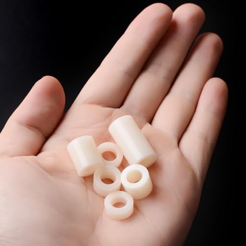Exqutoo White ABS Round Washers ID 6.2mm, OD 11mm - color: White/6.2mm