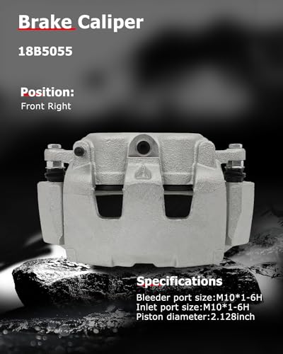 cciyu Front Left/Right Disc Brake Caliper Assembly w/Bracket 18B5055 - size: Front Right[18B5055]