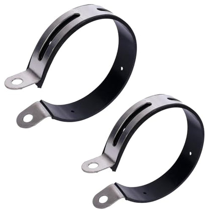 115mm Exhaust Muffler Mounting Clamp Bracket with Rubber for Chinese GY6 125cc 150cc Moped Scooter Go Kart Taotao Peace JCL Qingqi - color: Mounting Clamps