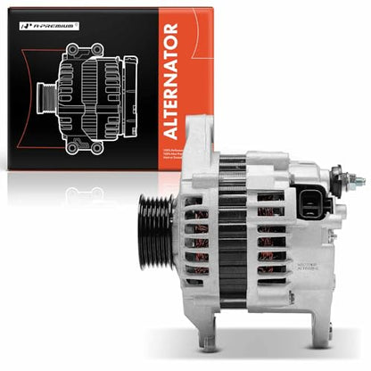 A-Premium Alternator, 12V 80A 6-Groove Pulley CW, Compatible with Nissan