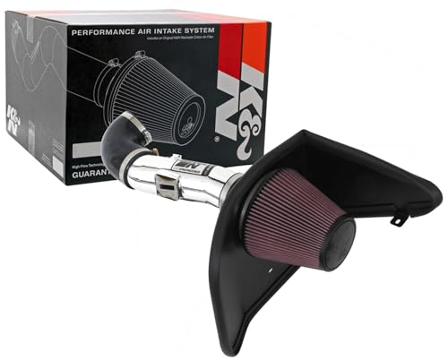 K&N Cold Air Intake System: High-Flow Air Filter, Increase Performance & Acceleration: Compatible with 2012-2015 Chervolet: Camaro, 69-4523TP