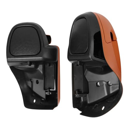 HR3 Amber Whiskey/Charcoal Pearl Water-Cooled Vented Fairing Lowers Compatible with 2015-2016 Electra Glide Ultra Classic FLHTCU (Replace for OEM) - color: Amber Whiskey / Charcoal Pearl