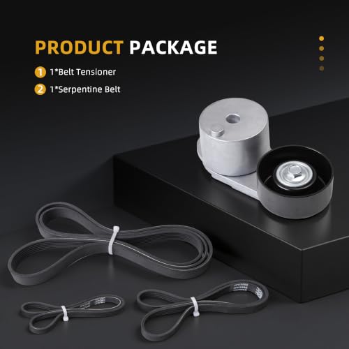 Serpentine Belt with Tensioner Kit #39371 12626059 12670574 - size: 2014-2020 for Silverado 1500/Suburban