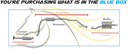 Exhaust Catalytic Resonator Muffler for Honda Fit 2007-2008 1.5L - color: Catalytic Resonator Muffler Kit