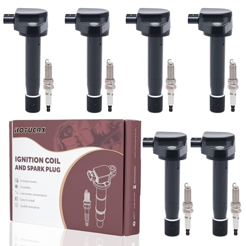UF603 Ignition Coils & 97390 Double Iridium Spark Plug Set, 6 Pack - size: UF603 & Spark Plugs