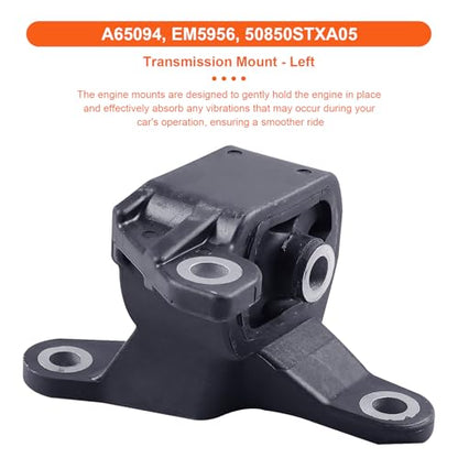 Engine Motor Mount Set & Trans Mount Compatible with Acura MDX/ZDX 2010-2013 V6 3.7L 4PCS, Replacement for A4526HY A65016 A65097HY A65094 - size: MDX/ZDX 10-13 3.7L