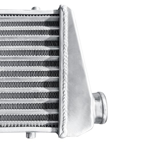 Universal Intercooler 28''x10''x2.7" Front Mount Intercooler 2.2'' Inlet and Outlet Aluminum Turbo Intercooler Direct Replacement for Any Turbo Charger system - size: 28''x10''x2.7" 2.2''