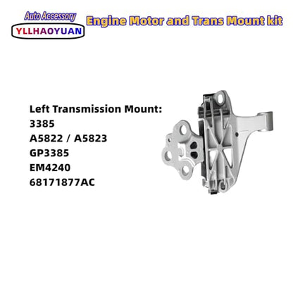 Yllhaoyuan Complete Set of 3 Motor Mounts for 2013-2016 Dart 2.0L 2.4L - size: 2013-2016 Dodge Dart 2.0L 2.4L