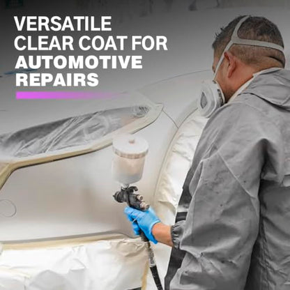 Roberlo Unix 250 HS Clear Coat 5L + C355 Hardener 2.5L - Acrylic Polyurethane, High Gloss Finish - Professional Grade Automotive Refinishing Kit - Trusted Quality, Exceptional Performance and Results.