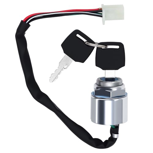 4 Wire 4 pin Ignition Key Switch Fit for Go Kart ATV Quad Dirt Bike Scooter Motorcycle. Perfect Replacement Accessories.