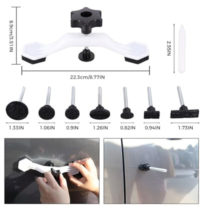 Car Dent Puller Kit,56PCS Dent Repair Tool,Paintless Dent Removal with Golden Lifter,Bridge Puller - style: 56PCS