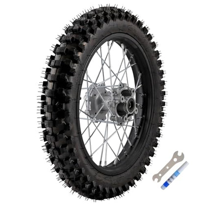 TDPRO 16" Rear Wheel 90/100-16 Tire Rim & 45T Sprocket & Brake Disc for 150cc 140cc 200cc Dirt Bike - size: 90/100-16