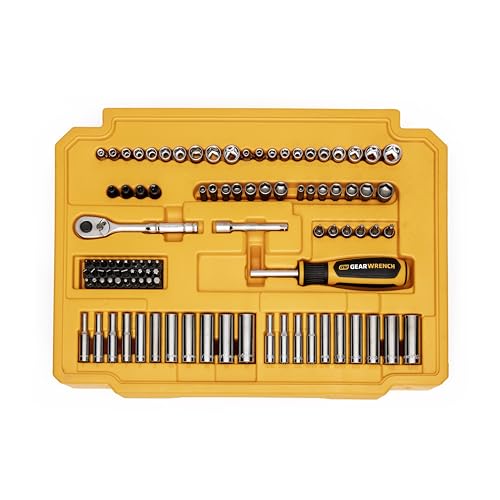 GEARWRENCH 232 Piece 72T 6 & 12 Pt SAE/mm Mechanics Tool Set | GW72LLCBMTS - style: 232 Piece
