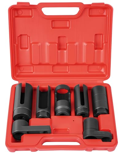 DAYUAN 7Pcs Oxygen Sensor Remover Set Oil Pressure Sending Unit Removal - size: 7Pcs-Red