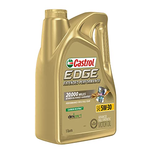 Castrol EDGE Extended Performance 5W-30 Advanced Full Syn Motor Oil, 5 Qt - size: 5 quarts