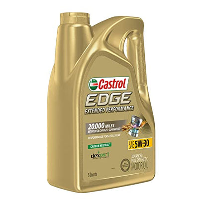 Castrol EDGE Extended Performance 5W-30 Advanced Full Syn Motor Oil, 5 Qt - size: 5 quarts