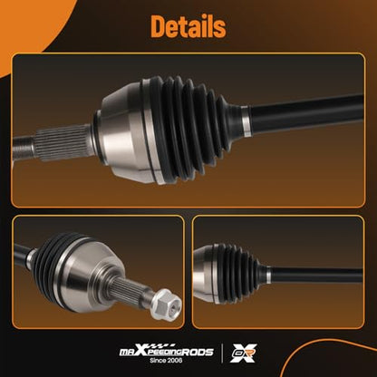 maXpeedingrods Front Left and Right CV Axle Shaft for Nissan Maxima 66-6295 - size: for 66-6295-LR