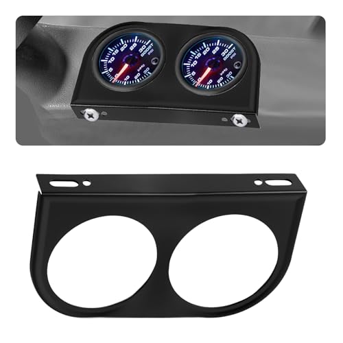 2-1/16" Dual Hole Mount Panel for Auto Gauges,Essential 52mm Mount for Automotive Gauges for Secure Fastening,Professional Mounts Panel for Car Gauge as Car Accessories