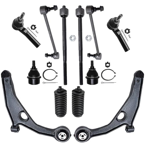 Detroit Axle - 12pc Front End Control Arms Kit for 2009-2020 Dodge Journey - size: 12CS47725/12PC