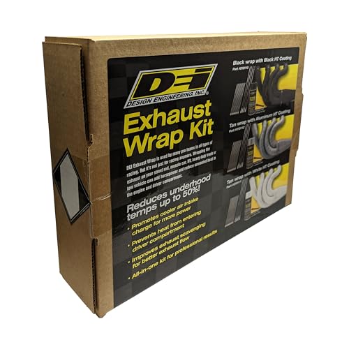 Design Engineering Exhaust/Header Wrap Kit with Hi-Temp Silicone Coating Sp - color: Aluminum Spray