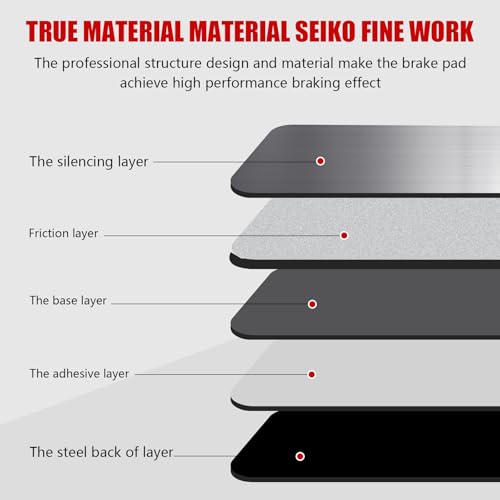 D1775 Rear Ceramic Brake Pads Kit Fit For Ford Transit-150 2015-2019, For Transit-250 2015-2019, For Transit-350 2015-2019, For Transit-350 HD 2015-2019 - style: HZ1775
