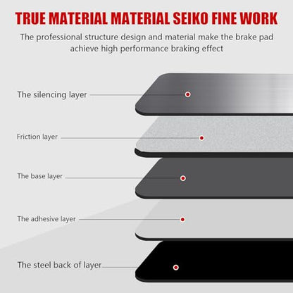 D1775 Rear Ceramic Brake Pads Kit Fit For Ford Transit-150 2015-2019, For Transit-250 2015-2019, For Transit-350 2015-2019, For Transit-350 HD 2015-2019 - style: HZ1775