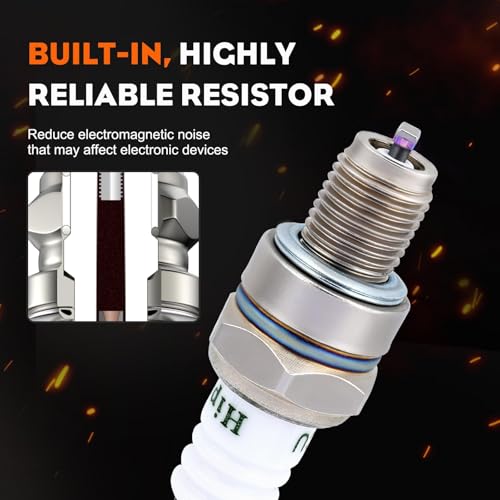 Hipa CMR6H Spark Plug for NGK 3365 Stihl BR600 FS40 FS40C FS56 FS56RC FS90 FS90R FS100 FS110 Trimmer Chainsaw (4 Pack) - size: CMR6H 4pack