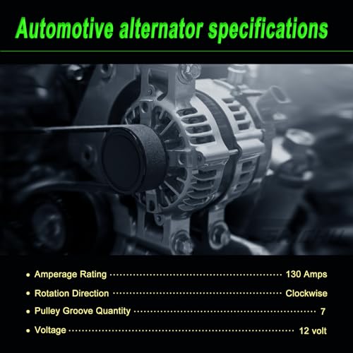 Alternator Compatible with 2009-2014 TSX 2008-2012 Accord 2.4L - size: 2008-2012 Accord 2.4L