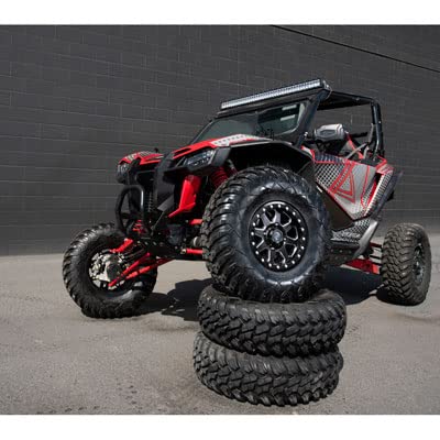 Tusk 4/137 Uinta Beadlock Wheel 15x7 5.0 + 2.0 Milled/Black Compatible with Can-Am Maverick X3 Max X MR Turbo RR 72 Inch 2020-2022