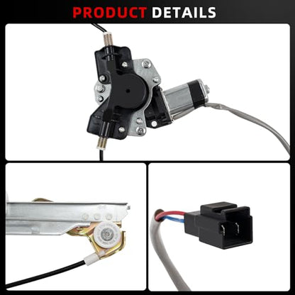 Front Passenger Side Power Window Regulator w/Motor Assembly Compatible for Chrysler Town & Country Voyager, Dodge Caravan Grand Caravan 2001-2003 Replace 741-824 5135250AA 11A110 2552-6324R