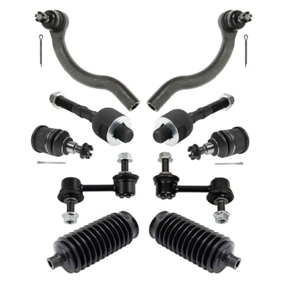 TRQ Front Steering & Suspension Kit Ball Joint Steering Rack & Pinion - style: PSA46084