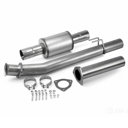 Stainless Steel Exhaust Pipes Kit + Muffler for 2011-2023 Ford F-250 F-350 F-450 SuperDuty Pickup Truck 6.7L 4" Powerstroke Diesel - size: for 2011-2023 F-250 F-350 F-450