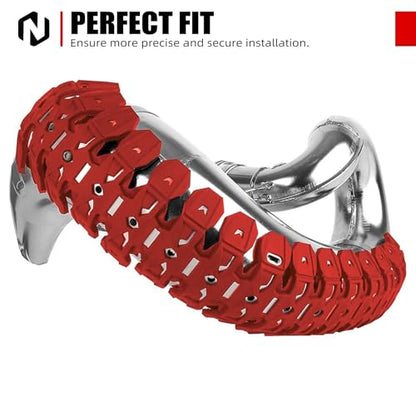 NICECNC Pipe Heat Shield Cover Guard Protector Motorcycle Red - color: Red
