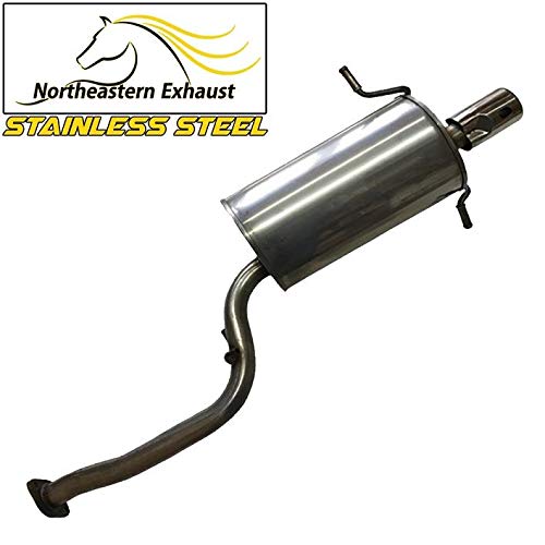 Northeastern Exhaust | Stainless Steel Resonator Pipe, Muffler Exhaust System Kit Compatible for Subaru Impreza 2002-2005 2.5L | Free Gaskets Included | Automotive Replacement Part