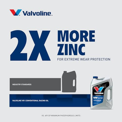 Valvoline VR1 Racing SAE 60 Motor Oil 1 QT, Case of 6 - size: 1 QT, Case of 6, style: VR1